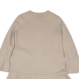 ZARA BASIC Womens Overcoat Coat Beige Wool XS Online now