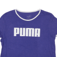 PUMA Crop Womens T-Shirt Purple M For Discount