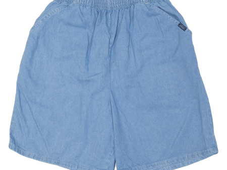 CHIC Womens Casual Shorts Blue 90s M W26 Hot on Sale