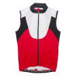 BRIKO Cycling Full Zip Mens Jersey Red Sleeveless S Supply