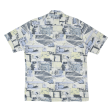 C%A Mens Shirt Blue Crazy Pattern L For Cheap