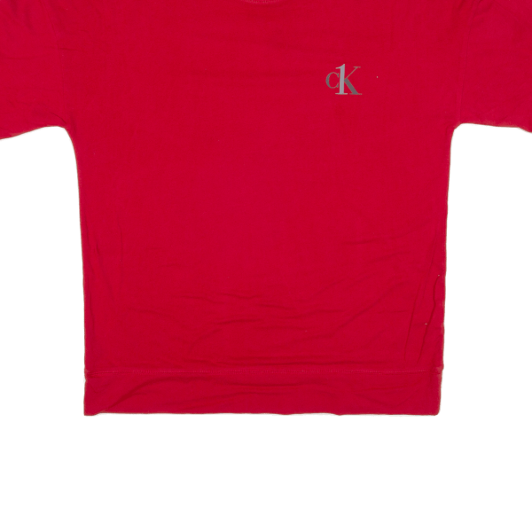 CALVIN KLEIN Mens T-Shirt Red S For Discount