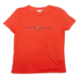 TOMMY HILFIGER Mens T-Shirt Orange S Online Sale