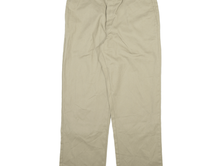 DICKIES 874 Workwear Mens Trousers Beige Regular Straight W36 L30 Hot on Sale