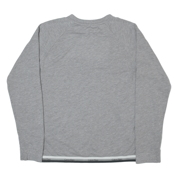 CALVIN KLEIN 14-16 Years Boys T-Shirt Grey Long Sleeve L Sale