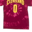 ADIDAS Cleveland Cavaliers #0 Love Basketball Mens Tie Dye T-Shirt Maroon USA M For Cheap