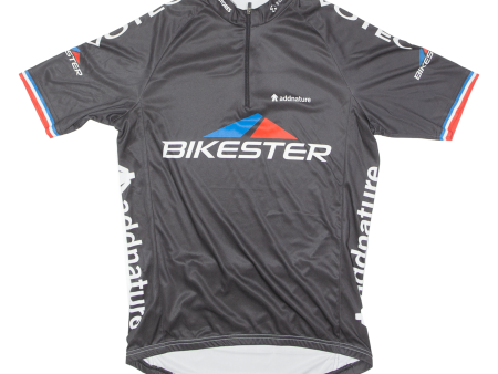 BIKESTER Cycling Mens Jersey Black 1 4 Zip M on Sale