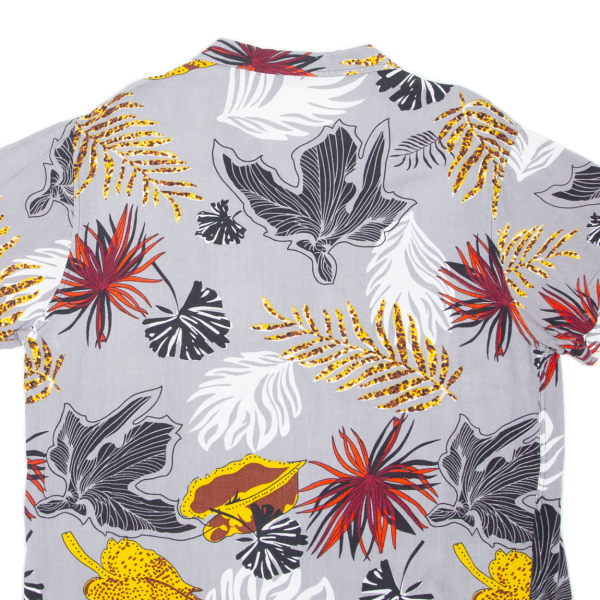 CAMP COSTA Mens Shirt Grey Crazy Pattern M Sale