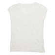 TOMMY HILFIGER Womens T-Shirt White USA V-Neck XS Online now