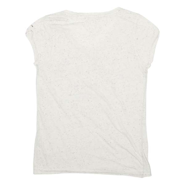 TOMMY HILFIGER Womens T-Shirt White USA V-Neck XS Online now