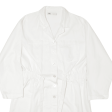 ZARA Womens Shirt Dress White Long Sleeve Knee Length XL Supply