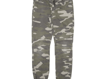 CHAPTER YOUNG Camo Jogger Style Boys Trousers Green Relaxed Tapered W28 L31 Online