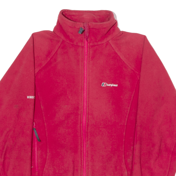 BERGHAUS Windstopper Womens Fleece Jacket Red UK 12 Online Hot Sale