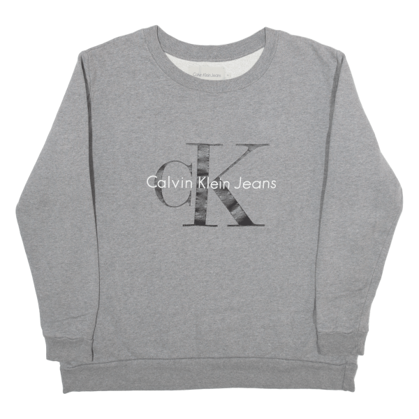 CALVIN KLEIN JEANS Mens Sweatshirt Grey M Online Sale