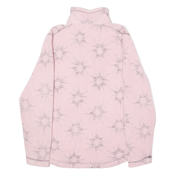 WOOLRICH 1 2 Zip Womens Fleece Jacket Pink Crazy Pattern S Online now