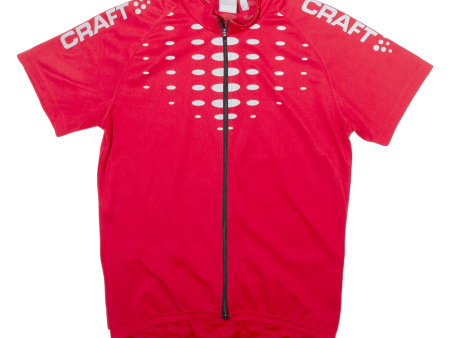 CRAFT Cycling Full Zip Mens Jersey Red M Cheap