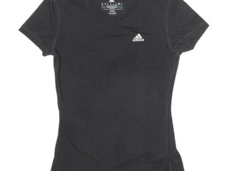 ADIDAS Womens T-Shirt Black XS Online Hot Sale