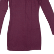 ZARA Womens Jumper Dress Maroon Long Sleeve Short S Online now