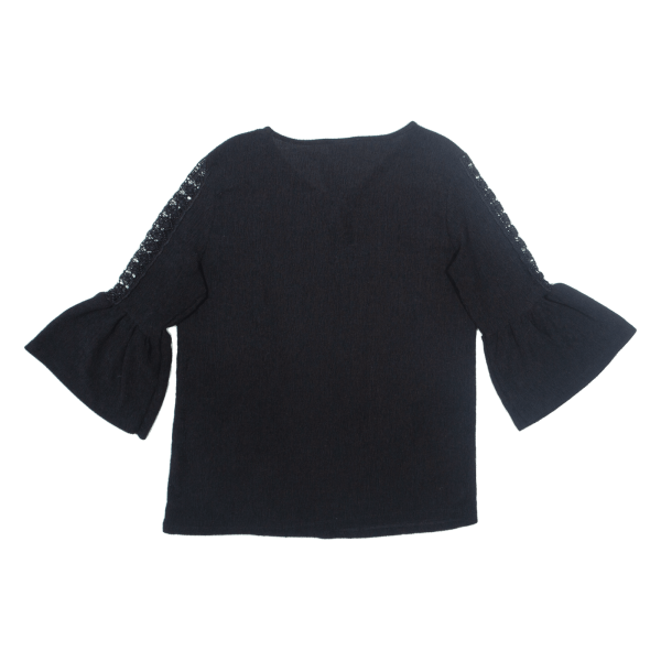 CANDA Flare Sleeves Womens Top Black 3 4 Sleeve M Supply