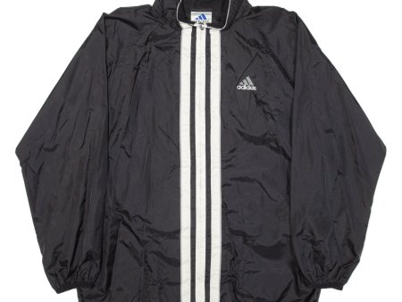 ADIDAS Mens Track Jacket Black Nylon M Online Sale