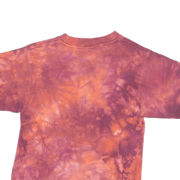 THE MOUNTAIN Native American Landscape Boys Tie Dye T-Shirt Red Crew Neck M Online Sale