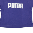 PUMA Crop Womens T-Shirt Purple M For Discount