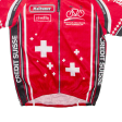 BICYCLE HOLIDAYS Cycling Full Zip Mens Jersey Red M on Sale