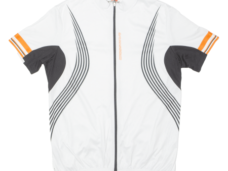 CROSSWAVE Full Zip Cycling Mens Jersey White High Neck XL Online