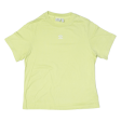 ADIDAS Womens T-Shirt Green UK 10 Fashion