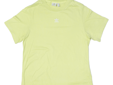 ADIDAS Womens T-Shirt Green UK 10 Fashion