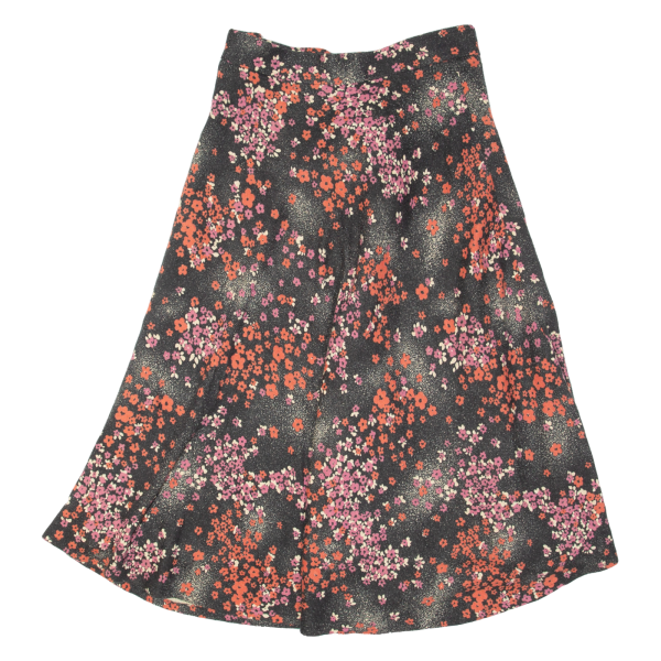 ACKERMANN Womens A-Line Skirt Black Midi 90s Floral M Online