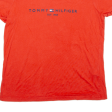 TOMMY HILFIGER Mens T-Shirt Orange S Online Sale