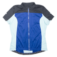 CRIVIT Full Zip Cycling Shirt Mens Jersey Blue L on Sale