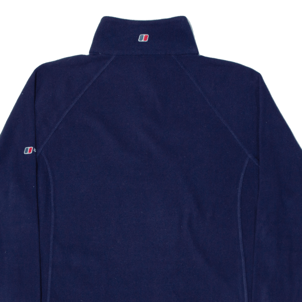 BERGHAUS Womens Fleece Blue 1 4 Zip UK 14 For Cheap