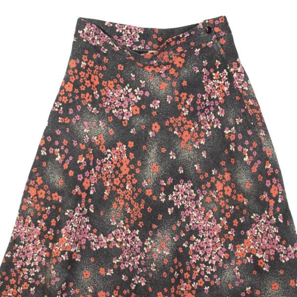 ACKERMANN Womens A-Line Skirt Black Midi 90s Floral M Online