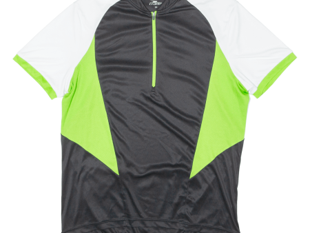 CRANE Cycling Mens Jersey Black 1 4 Zip L Discount