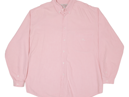 ARMANI JEANS Mens Plain Shirt Pink Long Sleeve L Online now