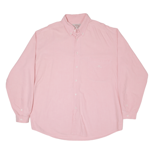 ARMANI JEANS Mens Plain Shirt Pink Long Sleeve L Online now