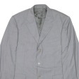 BALMAIN Mens Blazer Jacket Grey Wool XL Fashion