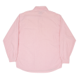 ARMANI JEANS Mens Plain Shirt Pink Long Sleeve L Online now