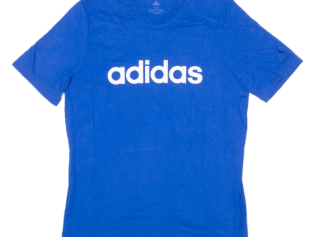 ADIDAS Mens T-Shirt Blue Crew Neck M Supply