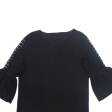 CANDA Flare Sleeves Womens Top Black 3 4 Sleeve M Supply