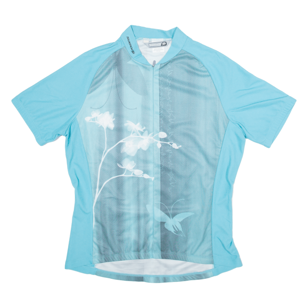 SUGOI Cycling Shirt Mens Jersey Blue V-Neck XL on Sale