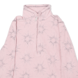 WOOLRICH 1 2 Zip Womens Fleece Jacket Pink Crazy Pattern S Online now