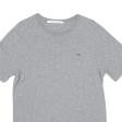 CALVIN KLEIN JEANS Mens T-Shirt Grey Crew Neck S Sale