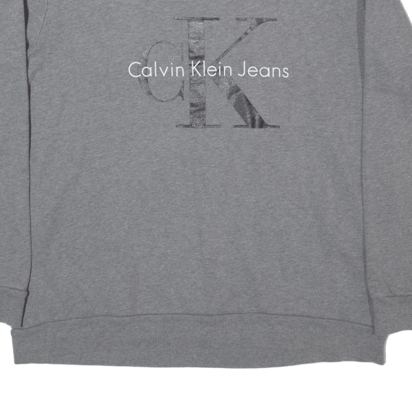 CALVIN KLEIN JEANS Womens Sweatshirt Grey M on Sale