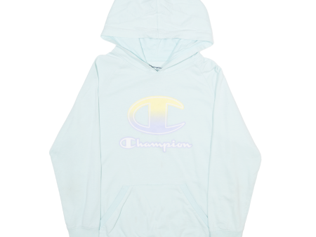 CHAMPION Girls Blue Hoodie XL For Cheap