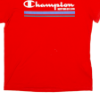 CHAMPION Mens T-Shirt Red USA Crew Neck S Online Hot Sale