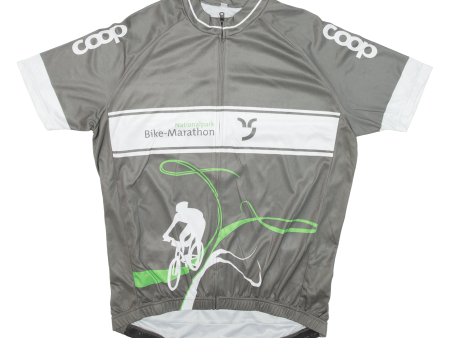 Cycling Full-Zip Mens Jersey Green L Online