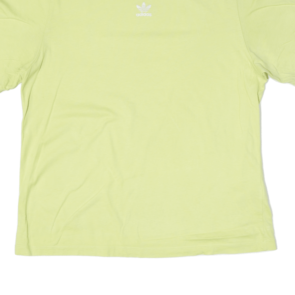 ADIDAS Womens T-Shirt Green UK 10 Fashion